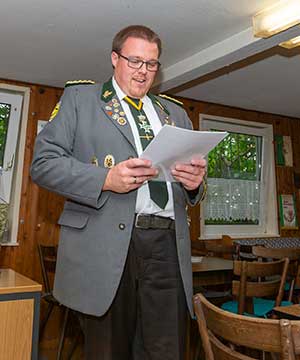 Begrüßungsansprache durch André Faulhaber SV Roringen